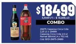 Coca cola - Gaseosa Coca Cola, Fernet