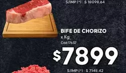 X$ - BIFE DE CHORIZO
