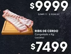X$ - RIBS DE CERDO