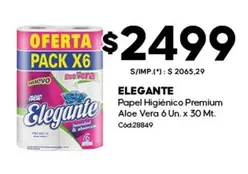 Elegante - Papel Higiénico Premium Aloe Vera