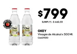 Okey - Vinagre de Alcohol x 500 MI