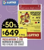 X$ - REPUESTO DE DIBUJO N°3