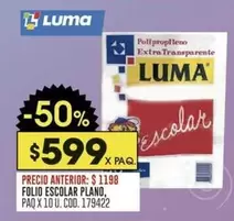 X$ - FOLIO ESCOLAR PLANO