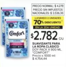 Comfort - SUAVIZANTE PARA LA ROPA CLÁSICO DOY PACK