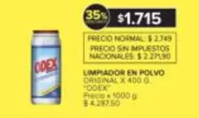 odex - LIMPIADOR EN POLVO ORIGINAL X 400 G
