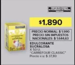 X$ - EDULCORANTE SUCRALOSA