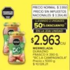 BC - MERMELADA DURAZNO