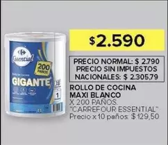 Gigante - ROLLO DE COCINA MAXI BLANCO
