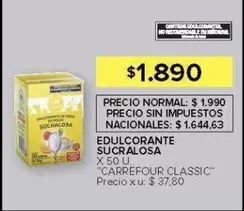 Carrefour - EDULCORANTE SUCRALOSA