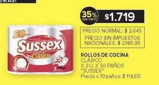 Sussex - ROLLOS DE COCINA CLÁSICO