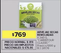 Carrefour - ARVE JAS SECAS REMOJADAS