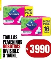 Nosotras - TOALLAS FEMENINAS