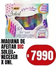 BIC - MAQUINA DE AFEITAR SOLEIL+ NECESER