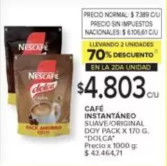 Nescafé - CAFÉ INSTANTÁNEO