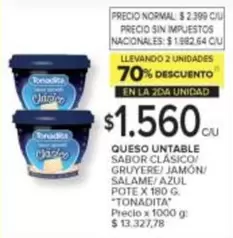 Tonadita - QUESO UNTABLE