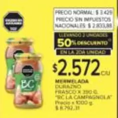BC - MERMELADA DURAZNO