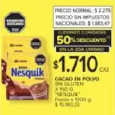 Nesquik - CACAO EN POLVO