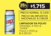 odex - LIMPIADOR EN POLVO