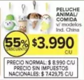 PELUCHE ANIMAL/COMIDA