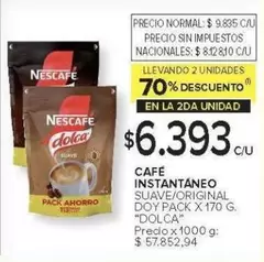 Nescafé - CAFÉ INSTANTANEO
