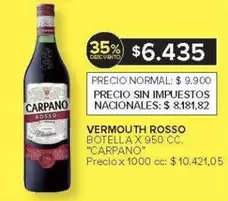 Carpano - VERMOUTH ROSSO