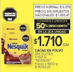 Nesquik - CACAO EN POLVO