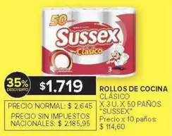 Sussex - ROLLOS DE COCINA CLÁSICO