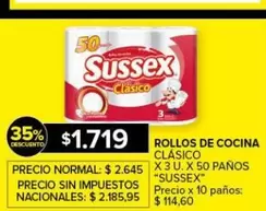 Sussex - ROLLOS DE COCINA CLÁSICO