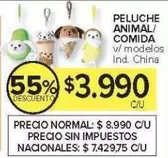PELUCHE ANIMAL/COMIDA