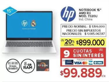 HP - NOTEBOOK 15"