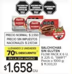 Swift - SALCHICHAS SIN GLUTEN