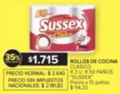 Sussex - ROLLOS DE COCINA CLASICO