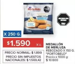 X$ - MEDALLÓN DE MERLUZA