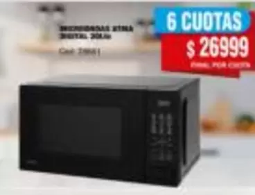 Atma - MICROONDAS ATMA DIGITAL 20LM