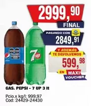 7Up - PEPSI - 7 UP