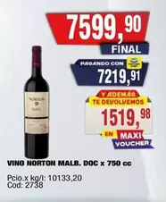 Norton - MALB. DOC x 750 cc Cod: 2738