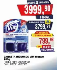 Vim - CANASTA INODOROS bloque