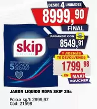 Skip - JABON LIQUIDO ROPA 3lts