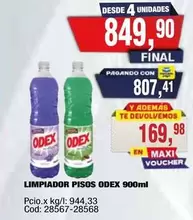 odex - LIMPIADOR PISOS 900ml