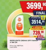 Off - REPELENTE CREMA FAMILY