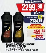 Plusbelle - SHAMP. Y ACOND. NUTIRCION