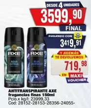 Axe - ANTITRANSPIRANTE