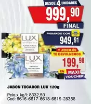 Lux - JABON TOCADOR LUX 120g