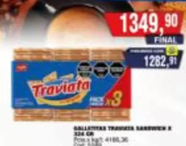 Traviata - GALLETITAS TRAVIATA SANDWICH X