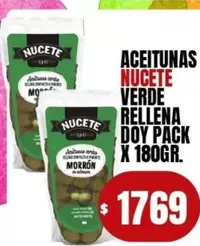Nucete - ACEITUNAS VERDE RELLENA DOY PACK