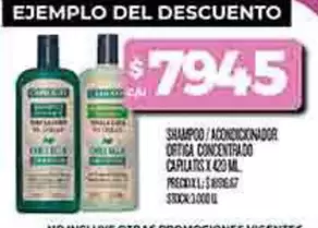 Capilatis - SHAMPOO / ACONDICIONADOR ORTIGA CONCENTRADO