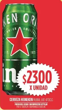 Heineken - CERVEZA RUBIA