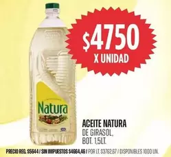 Natura - ACEITE NATURA DE GIRASOL