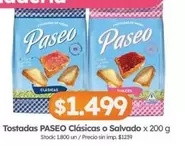 Paseo - Clásicas o Salvado