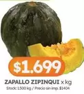 X$ - ZAPALLO ZIPINQUI x kg